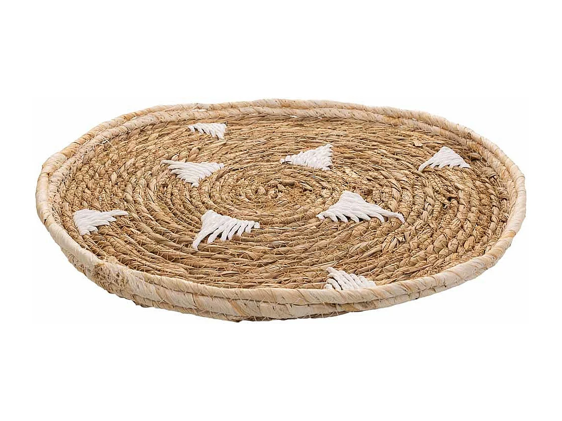 Sottopentola intrecciata bianca d38x2h