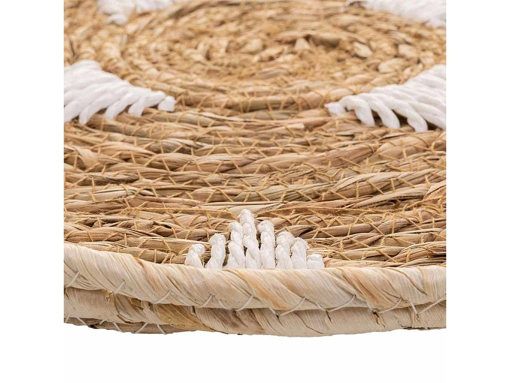 Sottopentola intrecciata bianca d38x2h