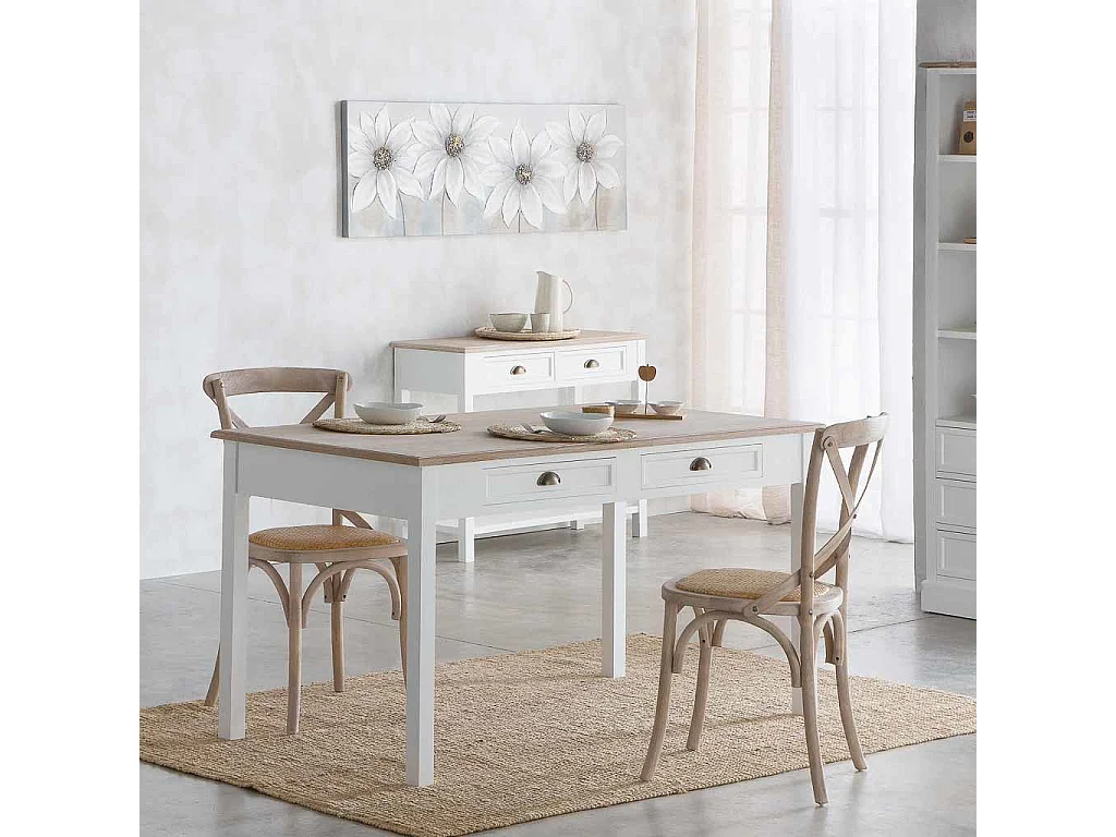 Tripé trançado branco d38x1