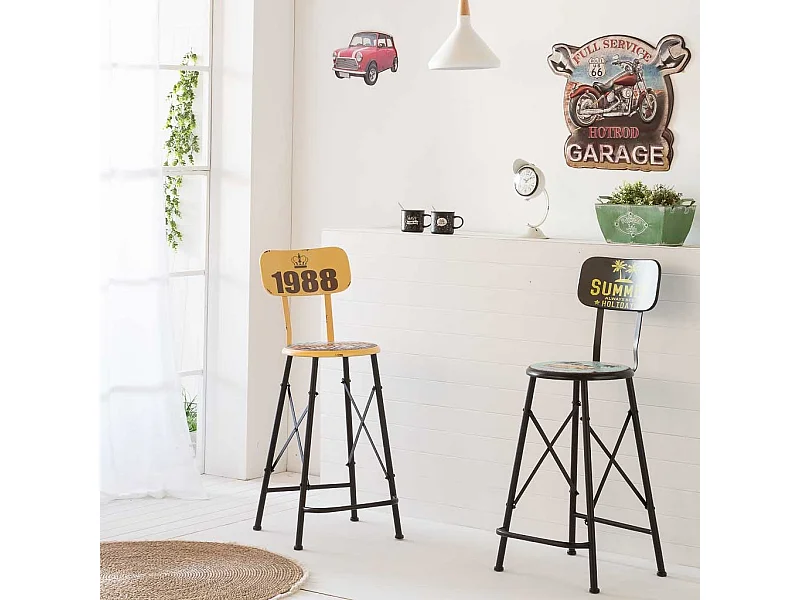 Wanddekorationsplatte aus Metall 50x60x1h cm