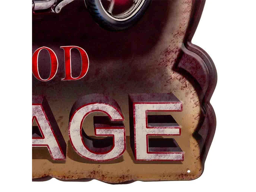 Wanddekorationsplatte aus Metall 50x60x1h cm