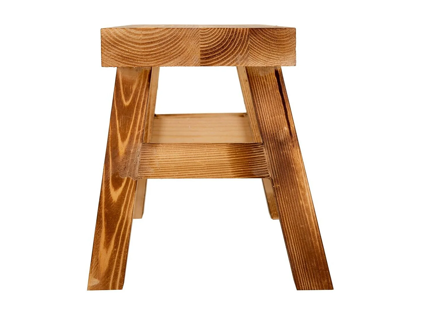 Banqueta madera marrón 31.5x14.5x21.5