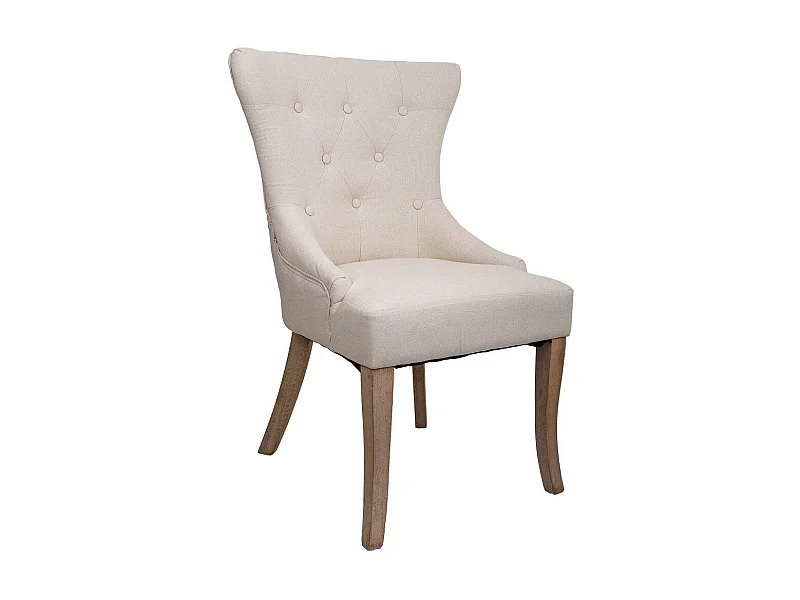 Gestoffeerde houten stoel met unieke stijl en comfort