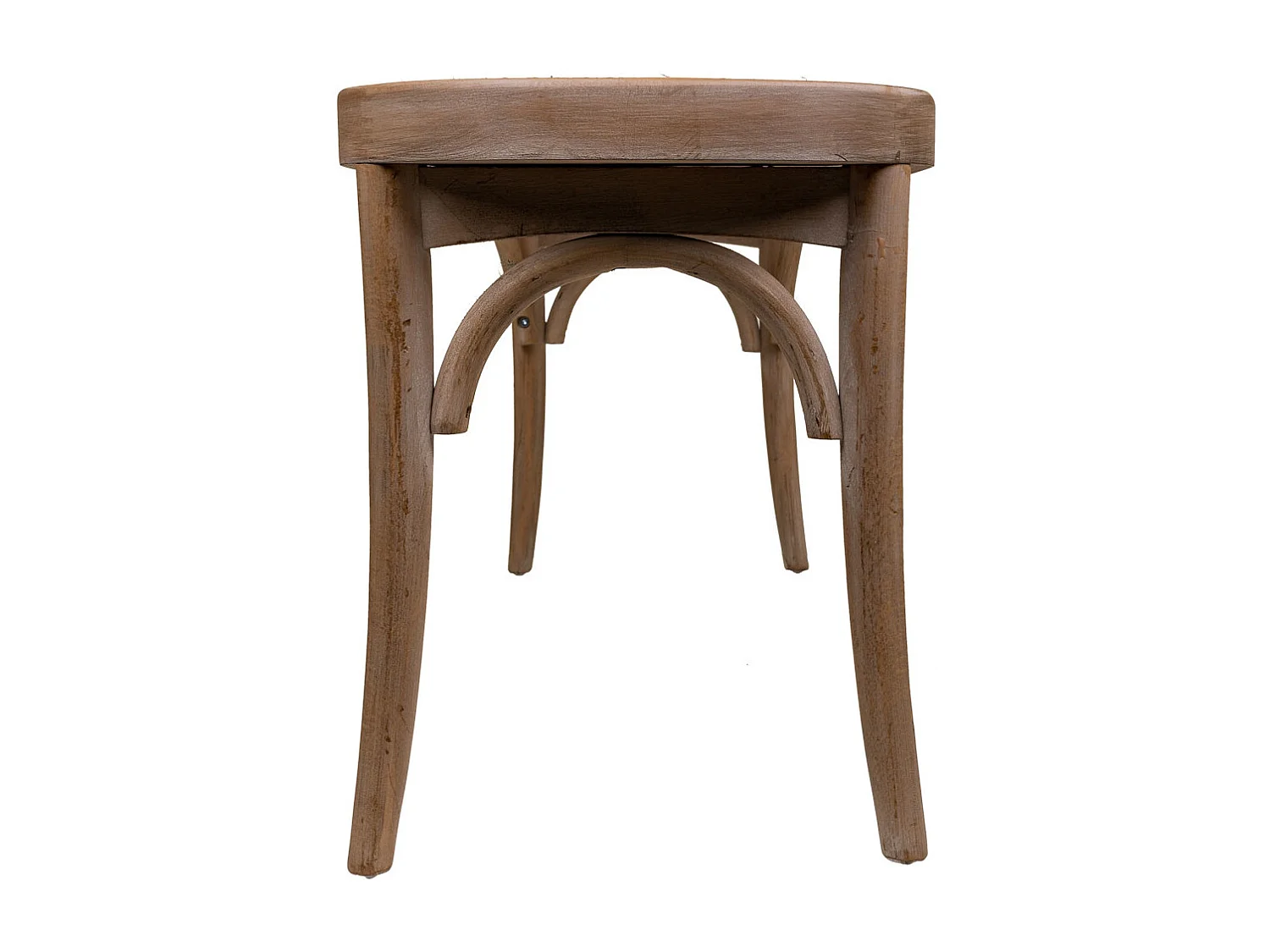 Banquette en bois avec grille marron 110x37x47