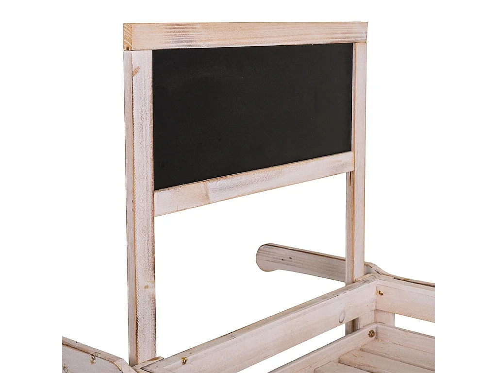 Weißer PrÃ¤sentationswagen aus Holz, 100x52x120h cm