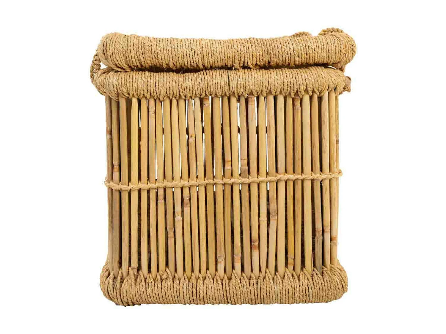 Set di 2 cesti portabiancheria in bambù 75x52x40