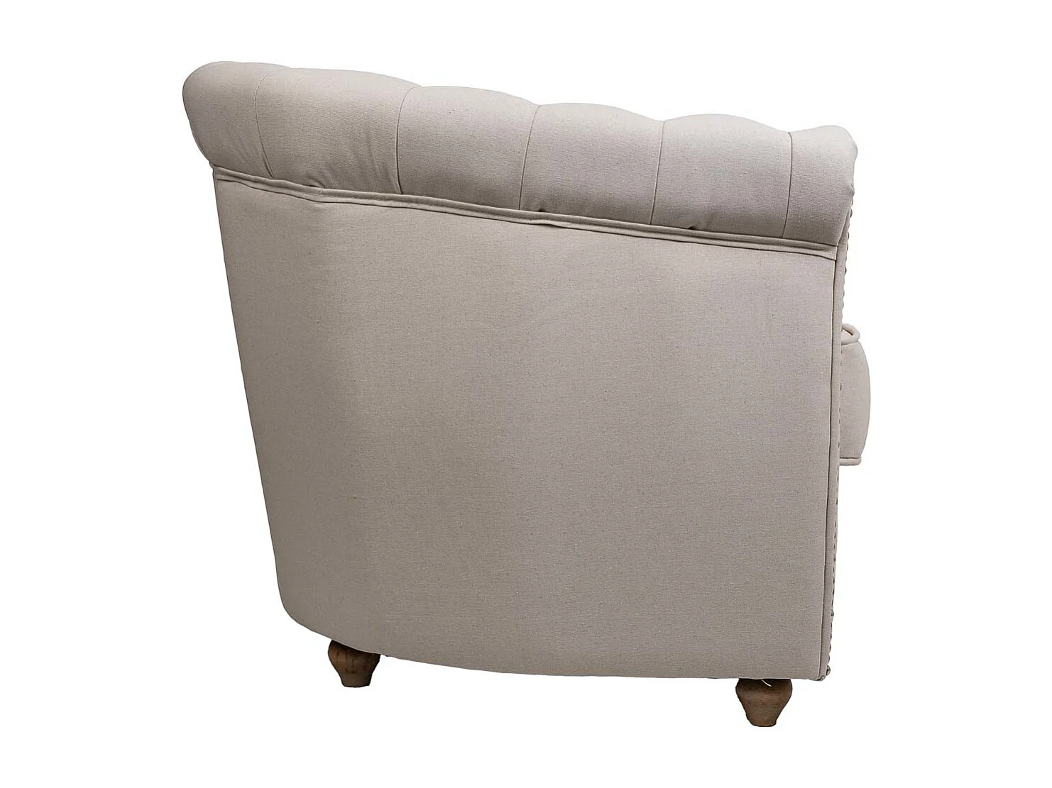 Poltrona imbottita bianca 80x80x48/72h