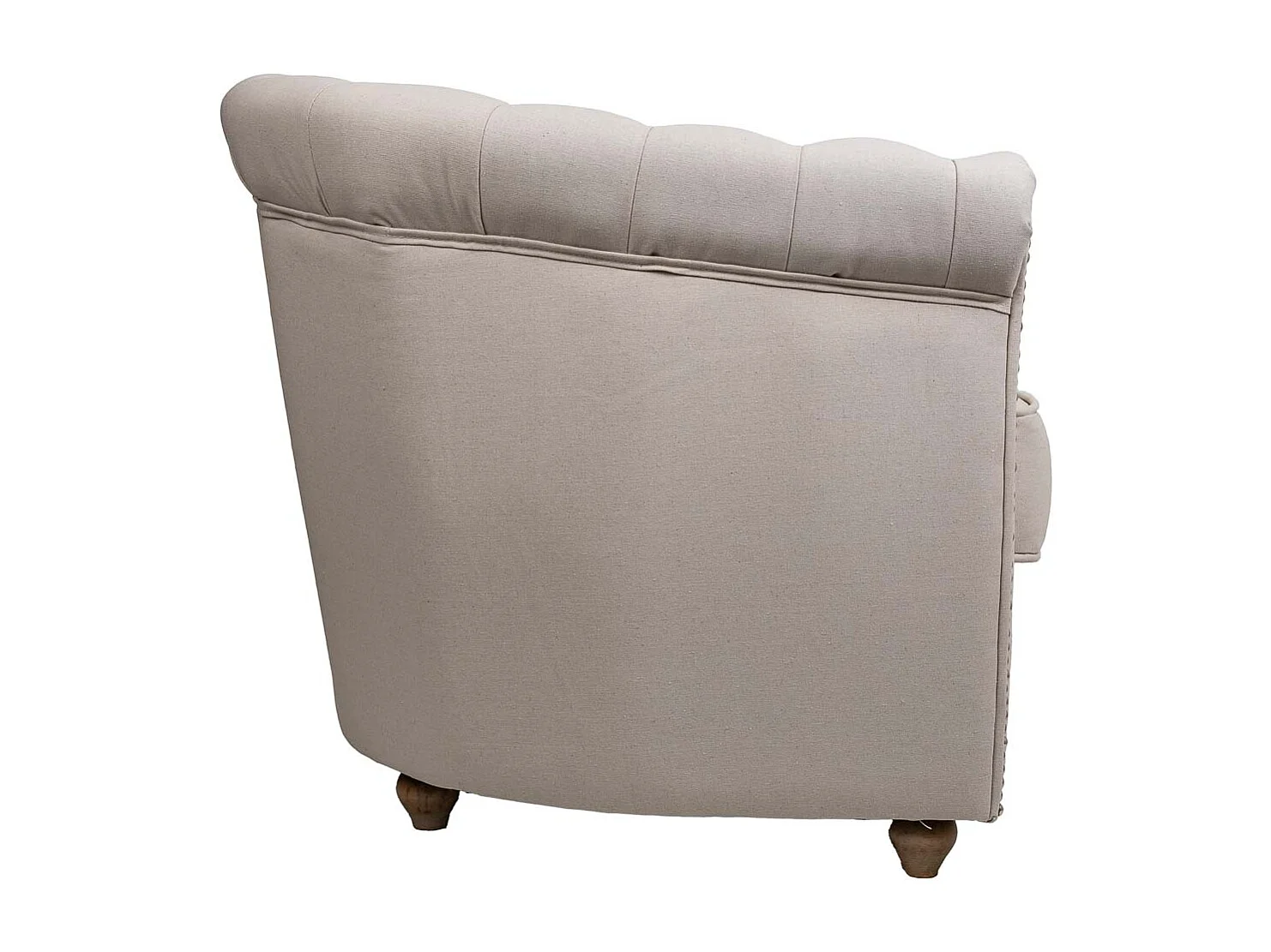 Poltrona estofada branca 80x80x48/72