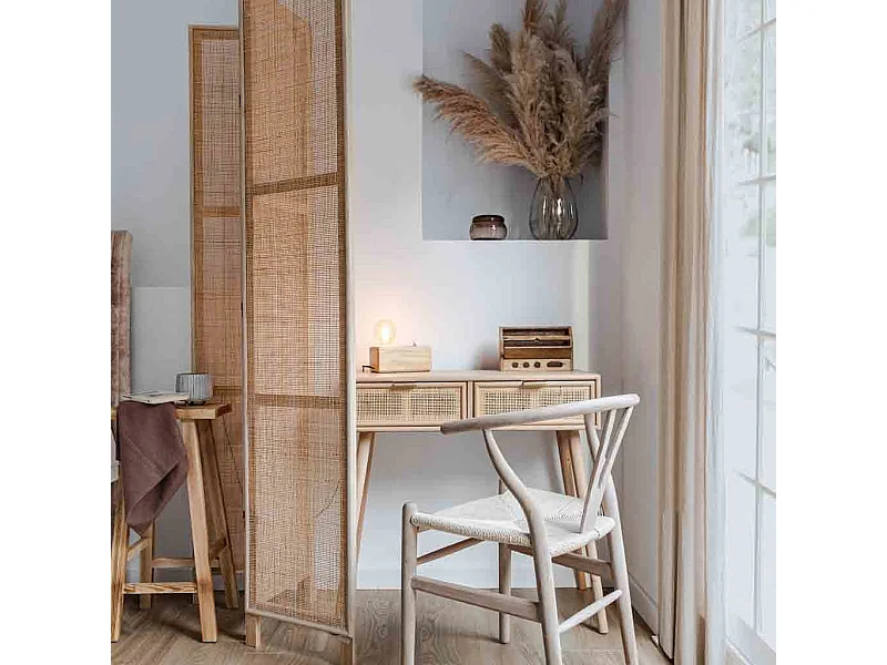 Poltrona in legno marrone 50x41x44/77h