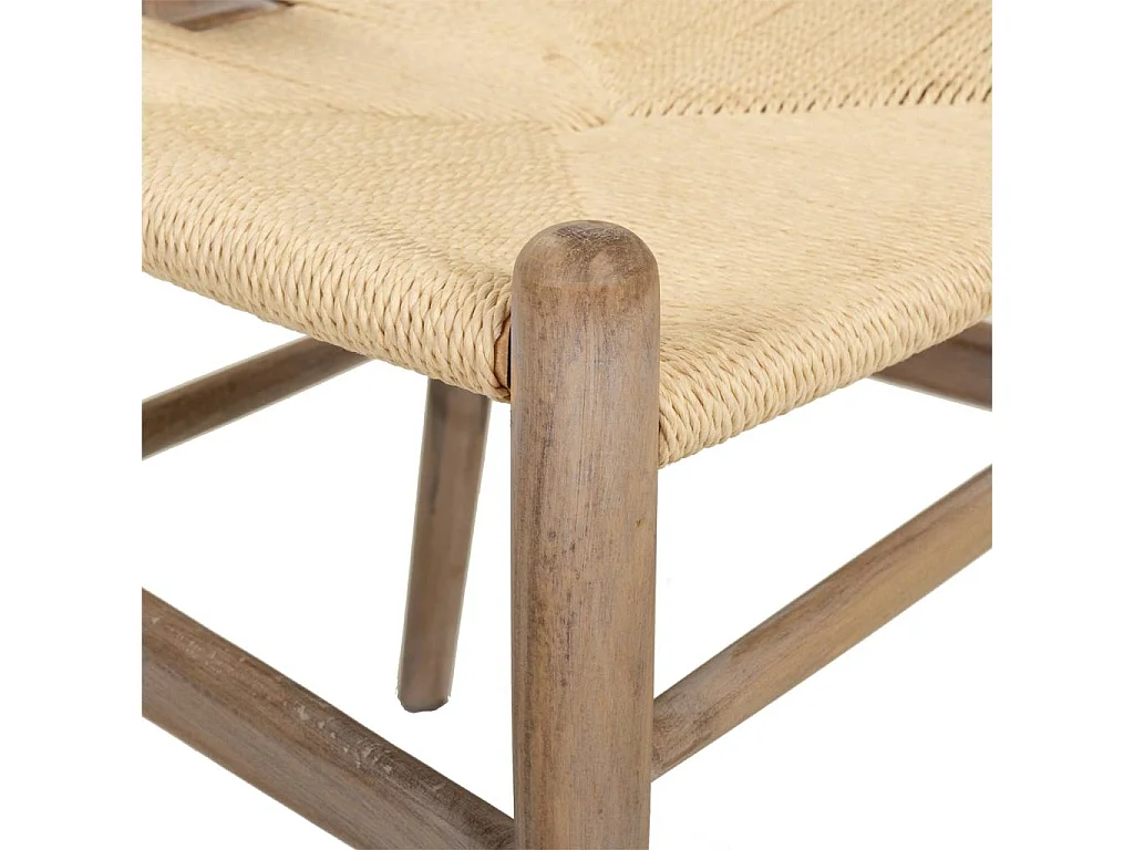 Sillón de madera marrón 50x41x44/77