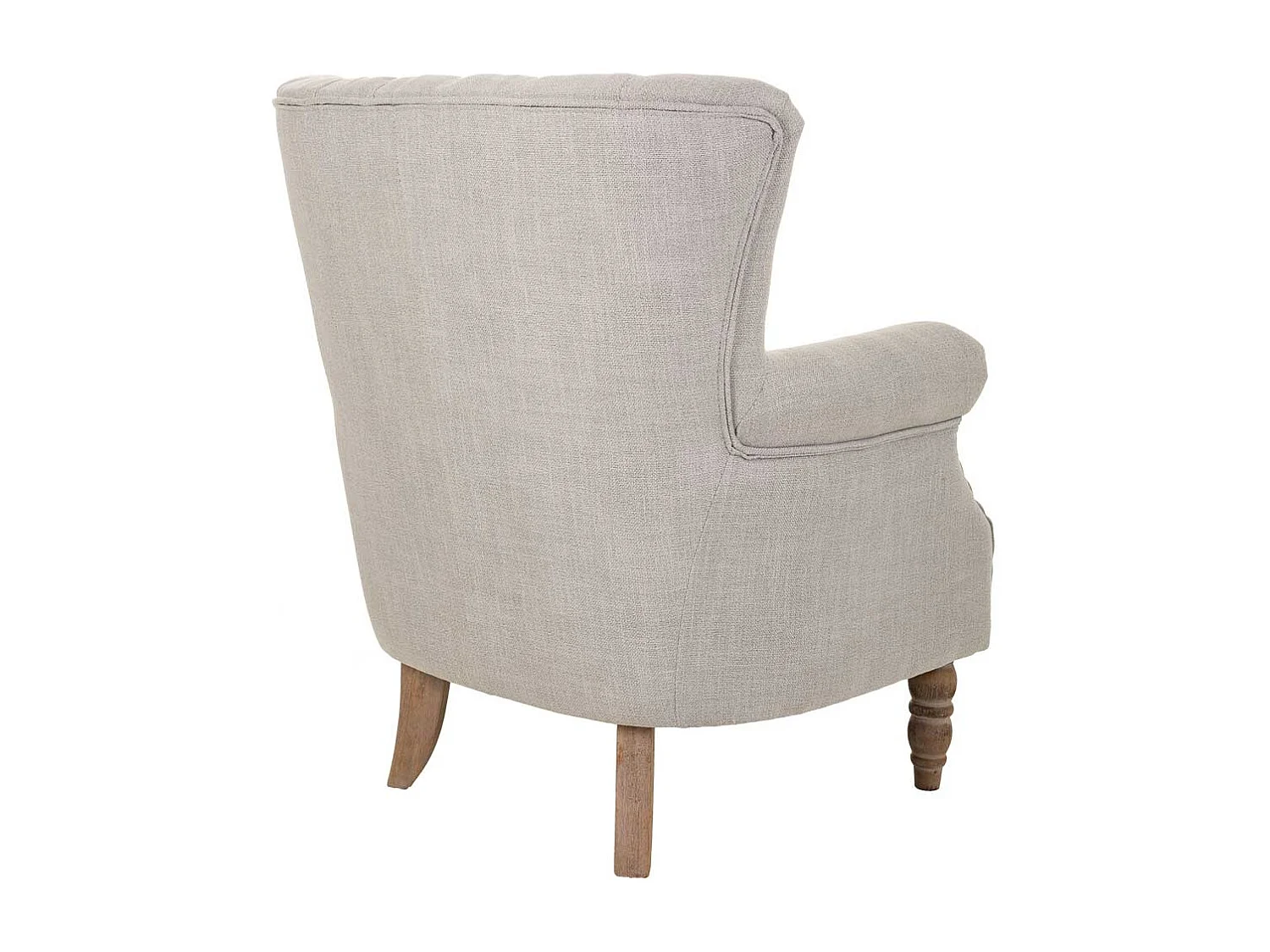 Fauteuil en bois gris tapissé 73x59x43/87h