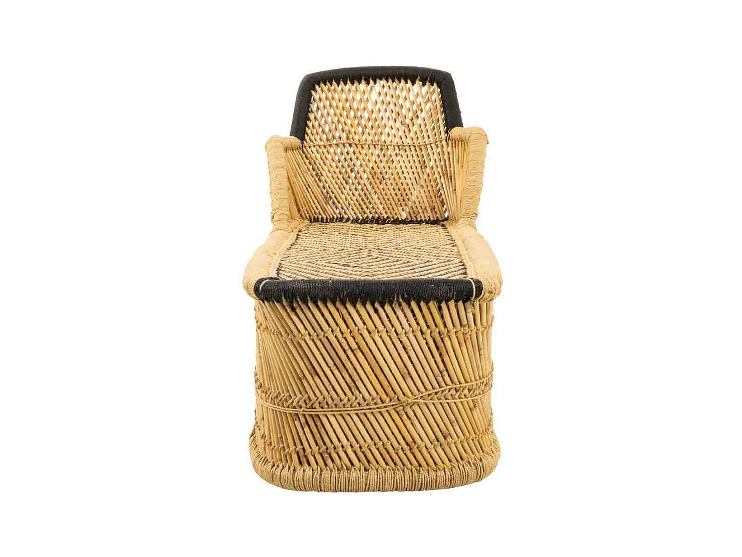 Brauner Bambussessel 110x48x78h cm