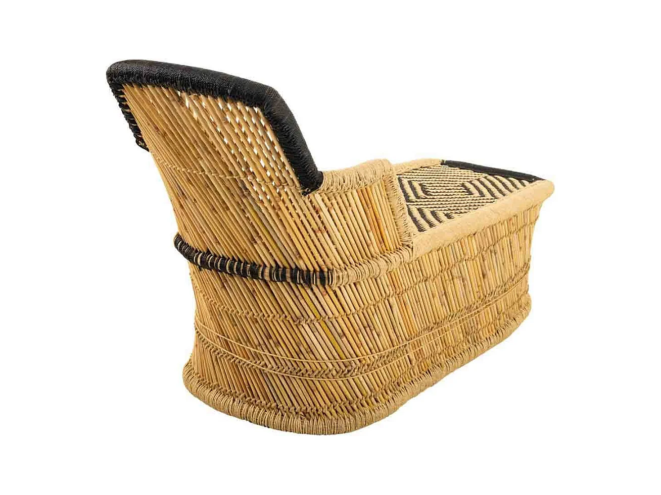 Brauner Bambussessel 110x48x78h cm