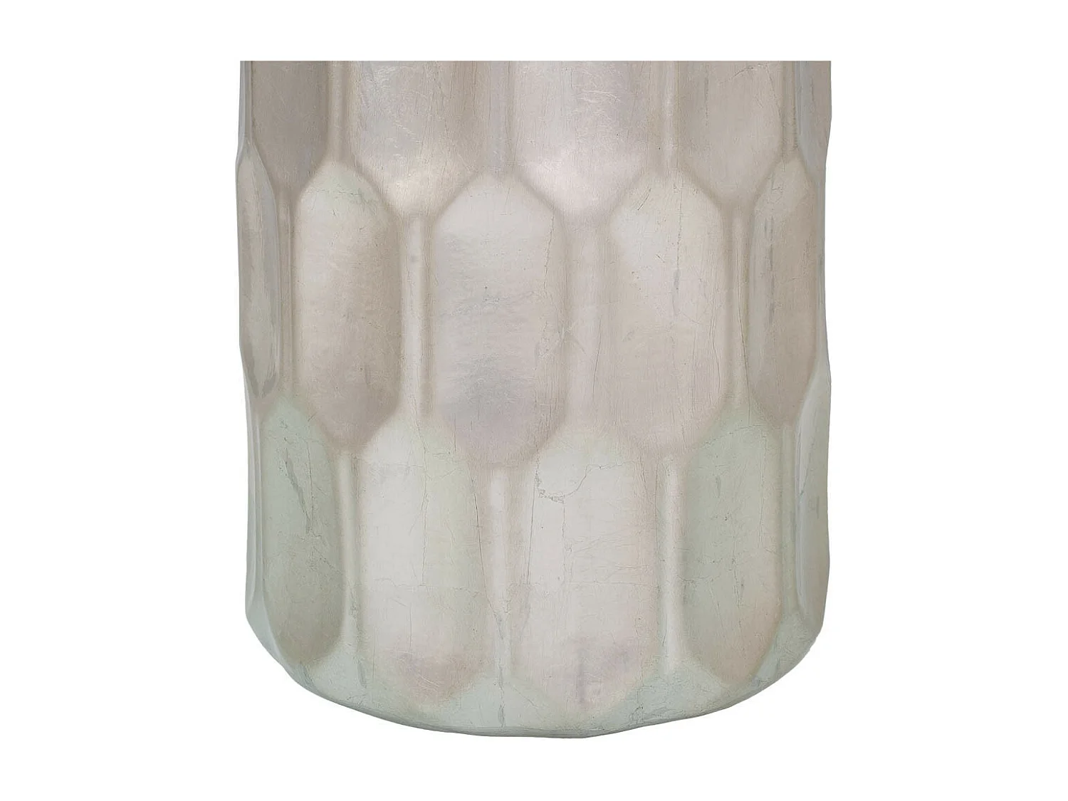 Silberne Keramikvase18,5x18,5x37,5h cm