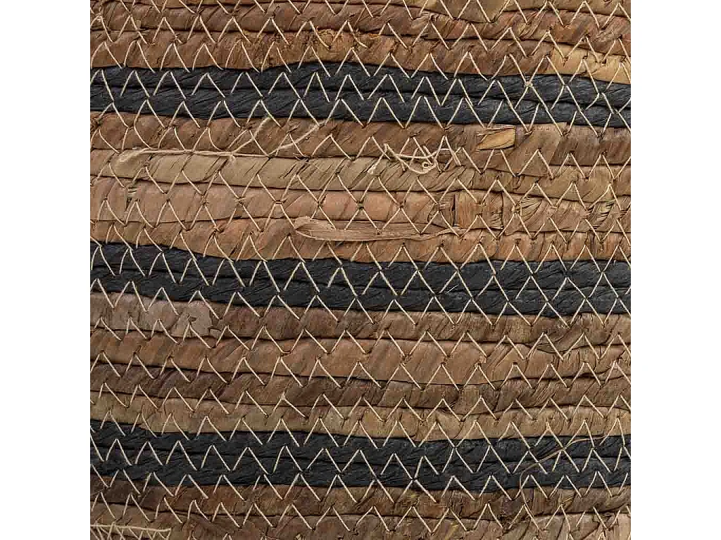 Cesto de fibra de folha de bananeira e corda torcida de papel D30x25,5