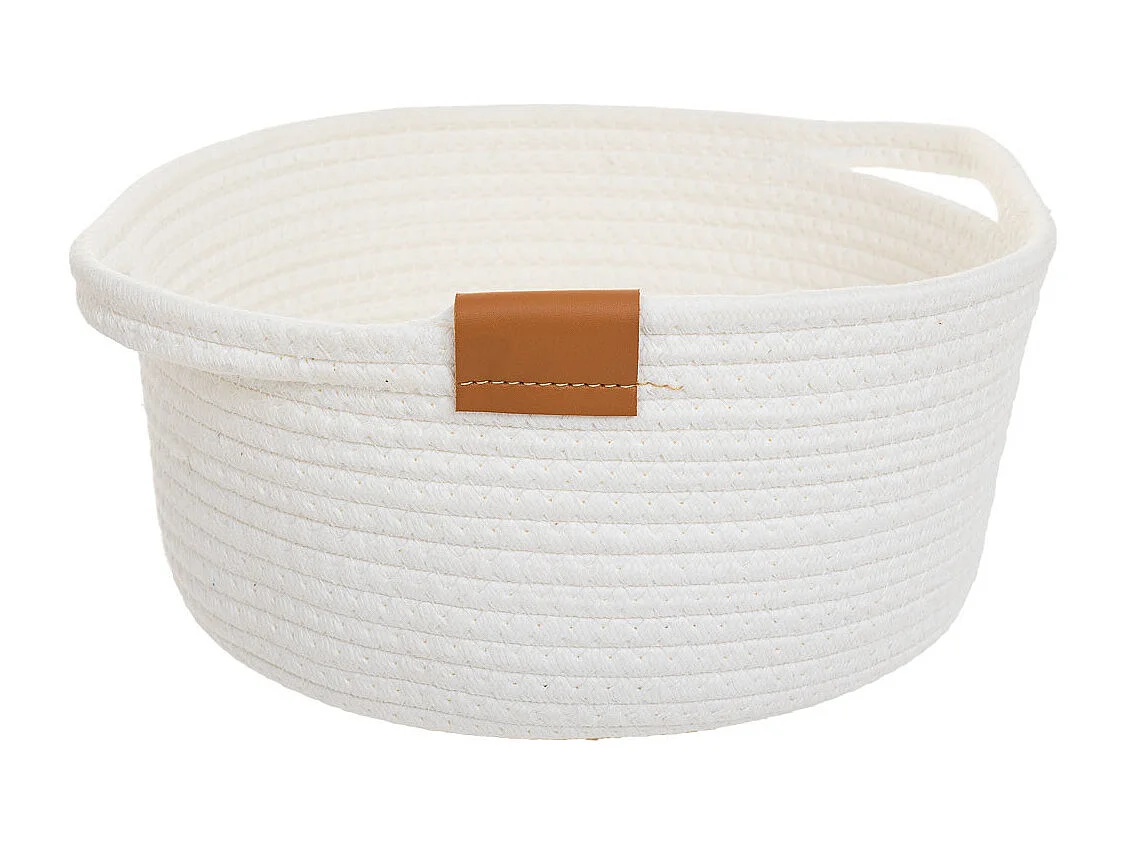 Baumwollkorb in weiß D37x15