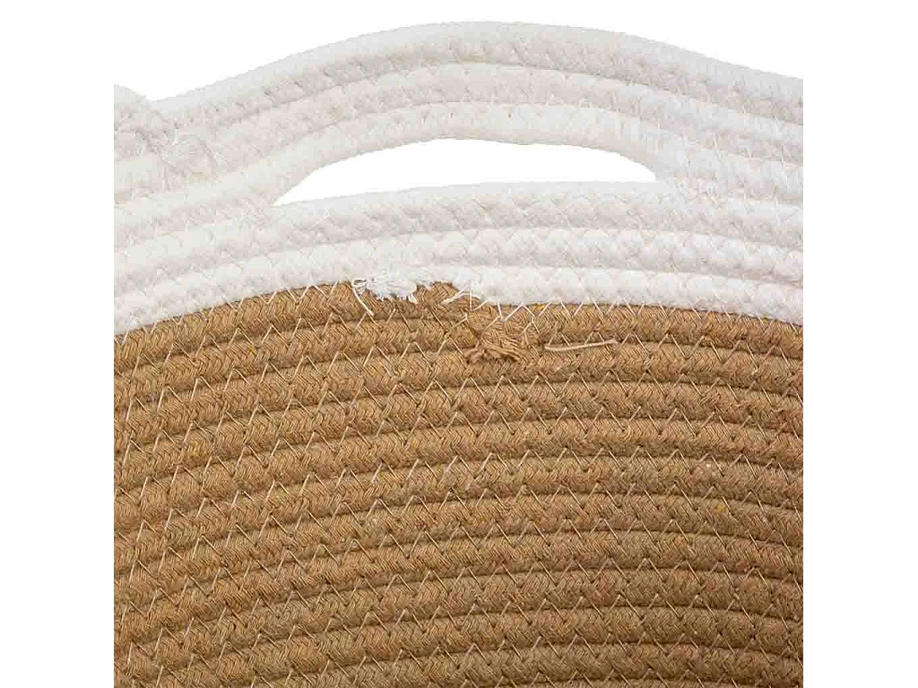 Cestino in corda di cotone intrecciata 33x24x20