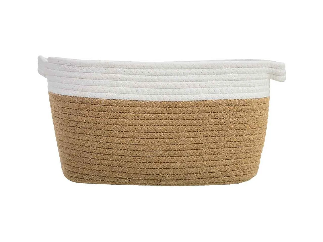 Panier en corde de coton tressée 33x24x20