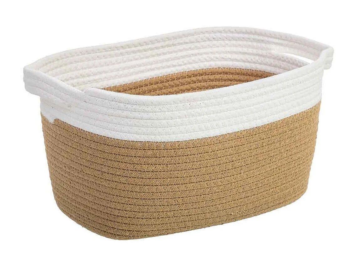 Panier en corde de coton tressée 33x24x20
