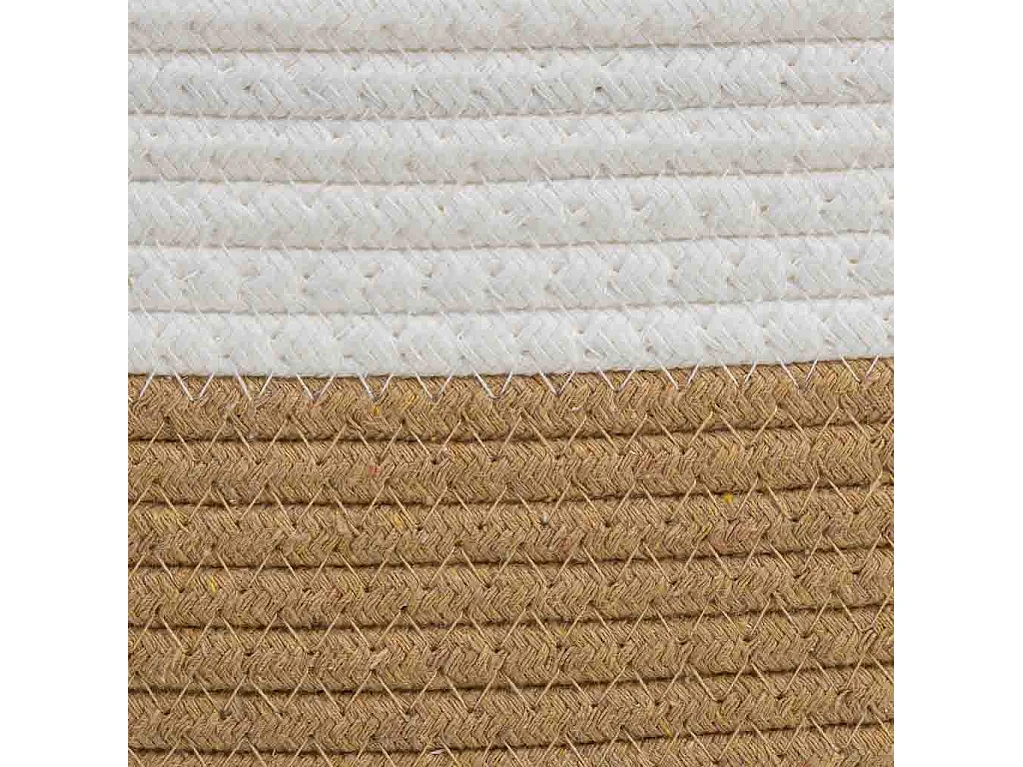 Panier en corde de coton tressée 33x24x20