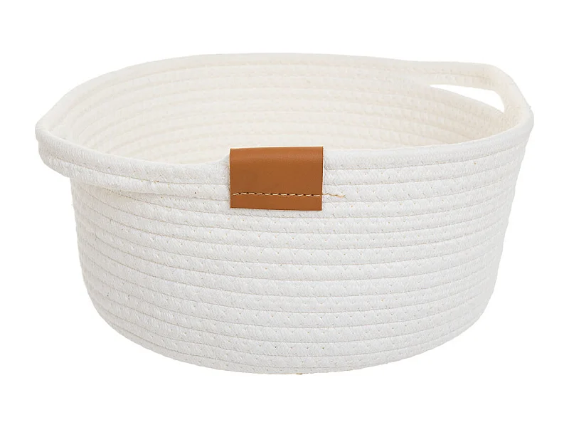 Cesto de algodão em branco D32,5x13