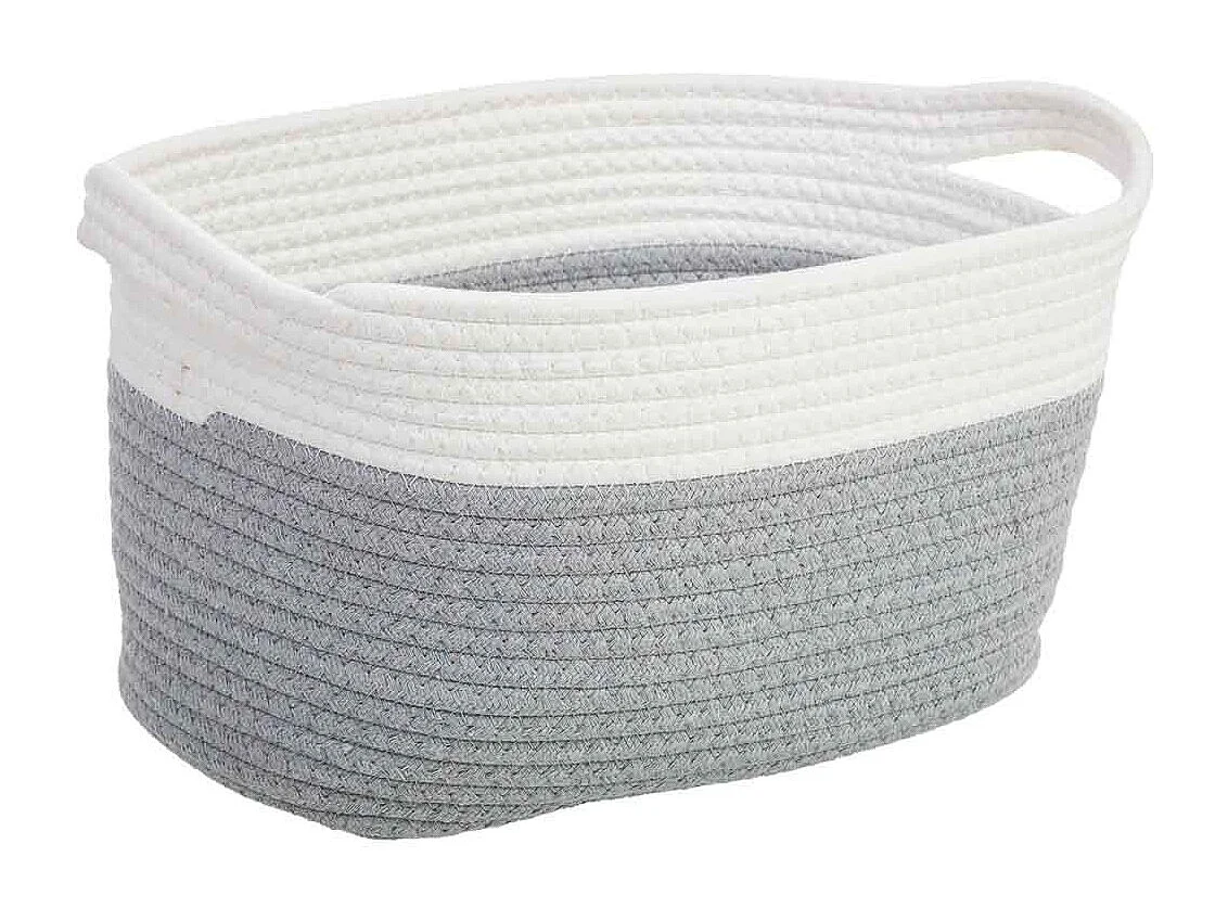 Panier en coton tressé 33x24x20