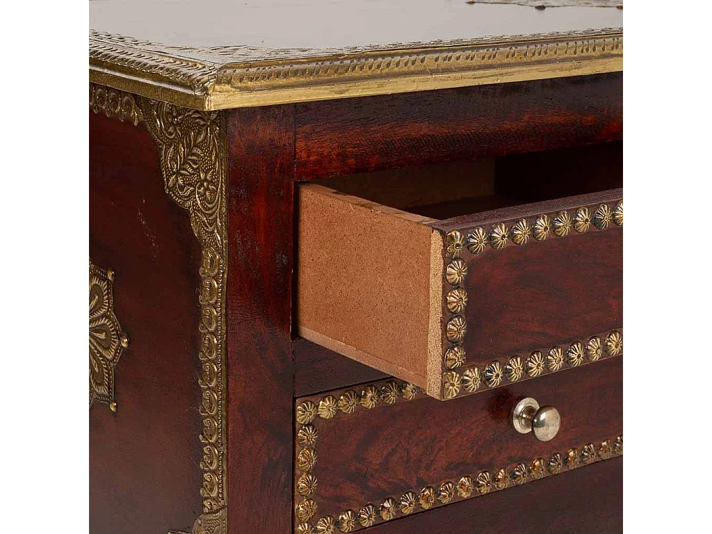 Braune Holzhalle 71x33x73,5h cm