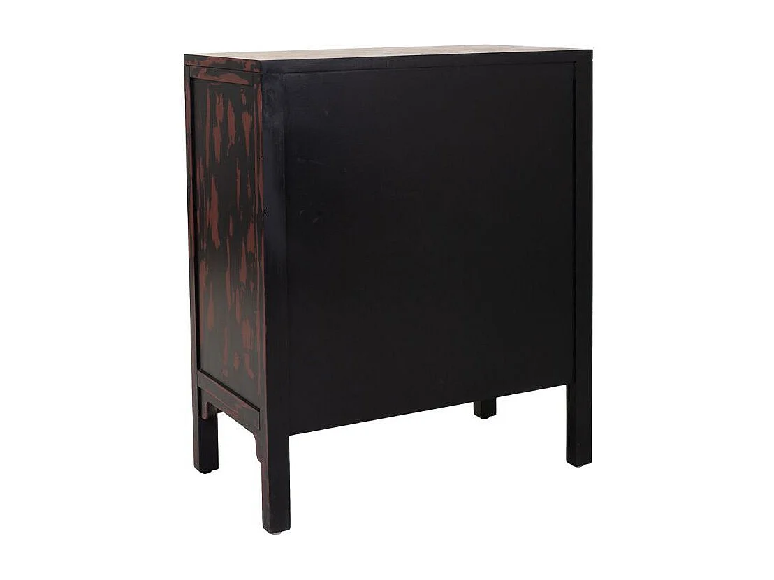 Rote Flurschrank aus Holz 66x36x78h cm