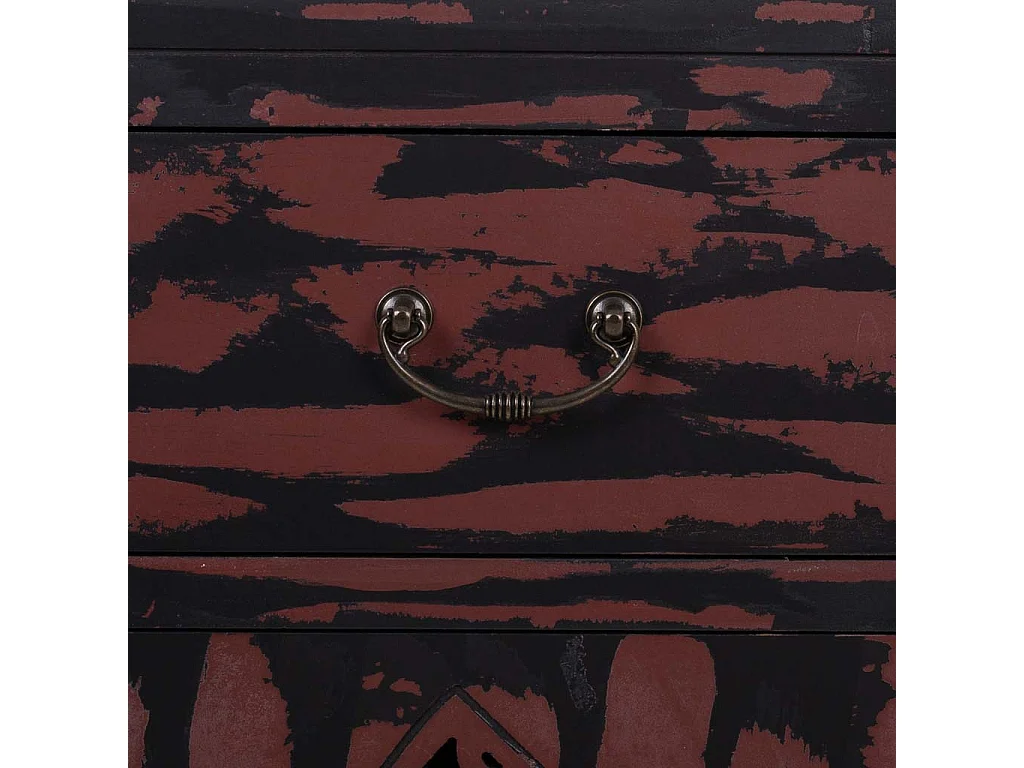 Rote Flurschrank aus Holz 66x36x78h cm