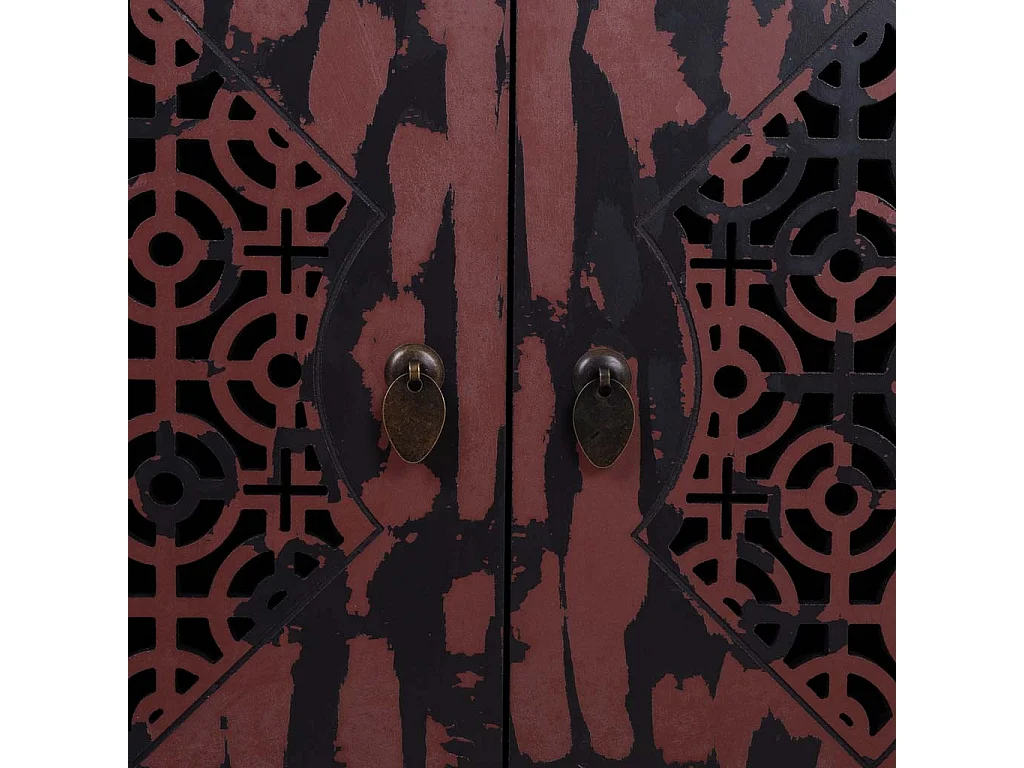 Rote Flurschrank aus Holz 66x36x78h cm