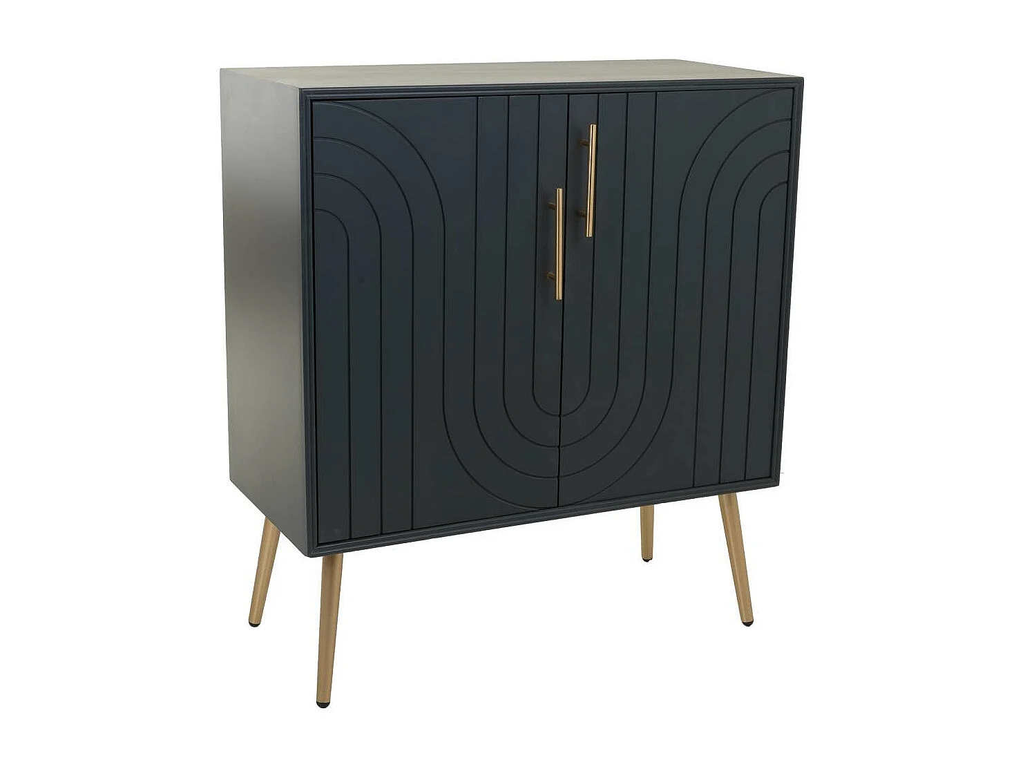 Recibidor de madera y metal 75x37x84,5