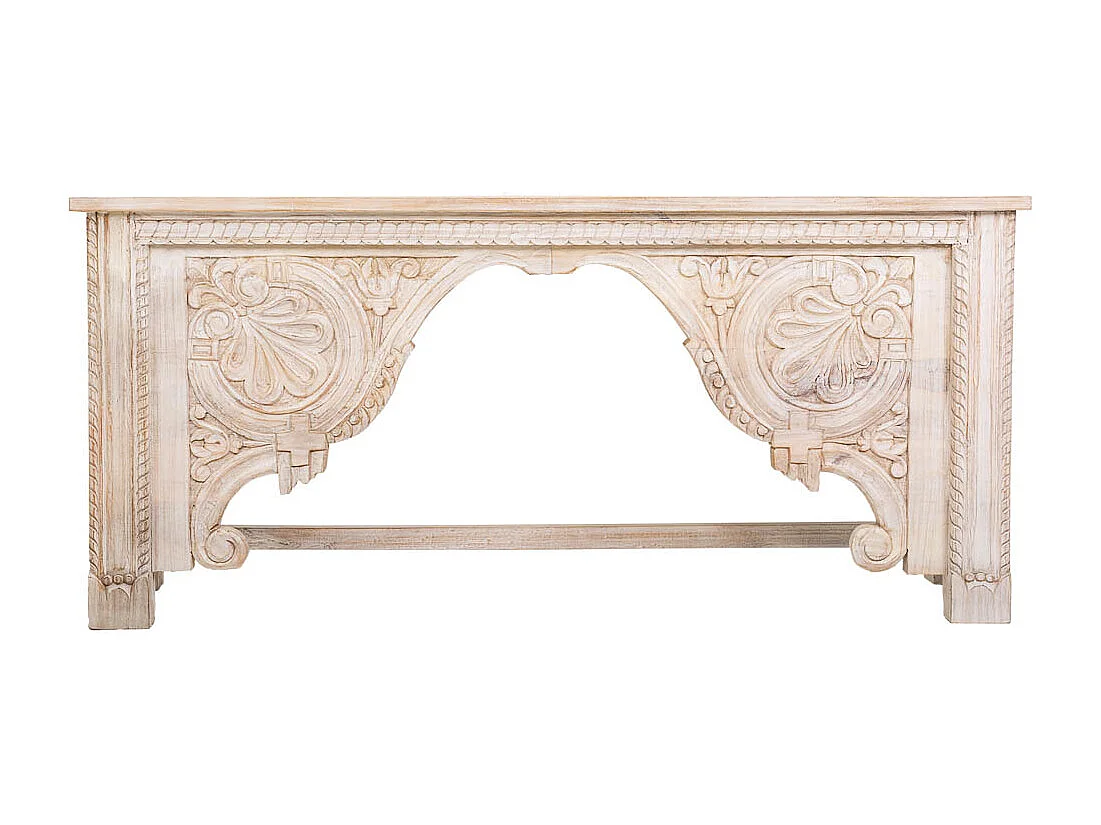 Mobile da ingresso in legno rifinito a mano 188x43x85