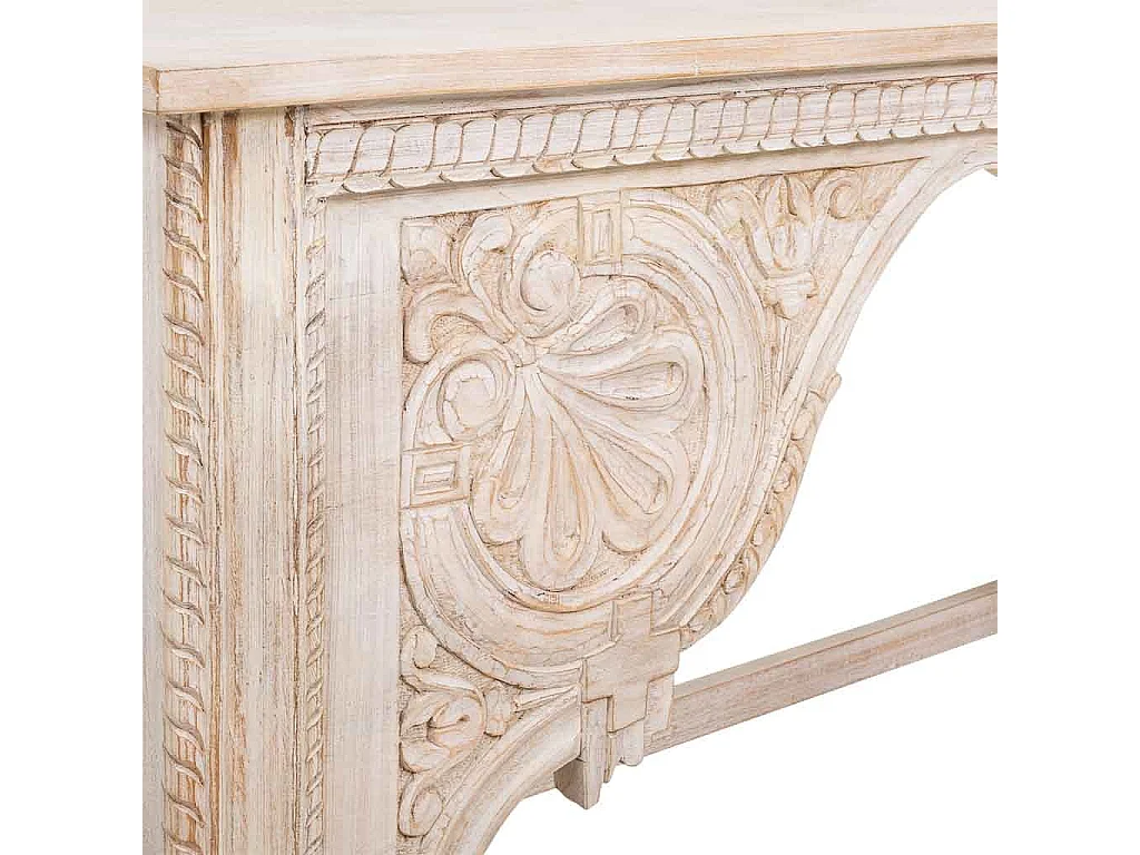 Mobile da ingresso in legno rifinito a mano 188x43x85