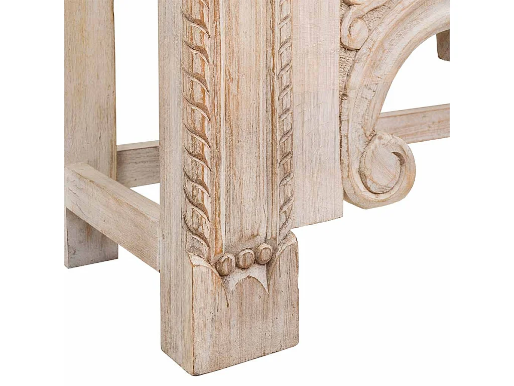 Mobile da ingresso in legno rifinito a mano 188x43x85