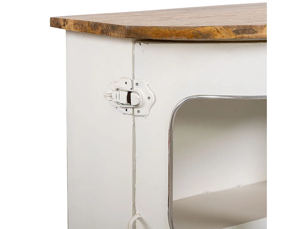 Furgone giallo in legno e metallo 50x32x75h