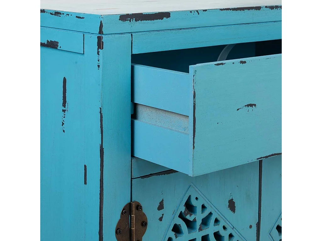 Meuble d'entrée en bois avec 1 tiroir et 2 portes 48x32x75