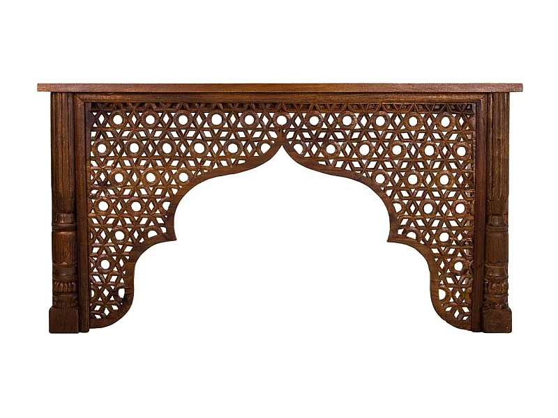 Mobile da ingresso in legno marrone 150x40x79h