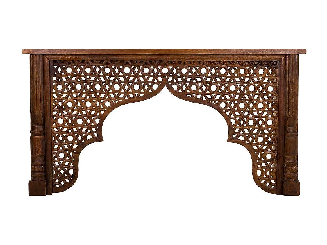 Mobile da ingresso in legno marrone 150x40x79h