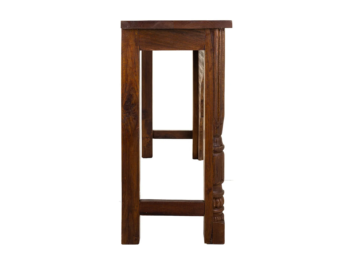 Mobile da ingresso in legno marrone 150x40x79h