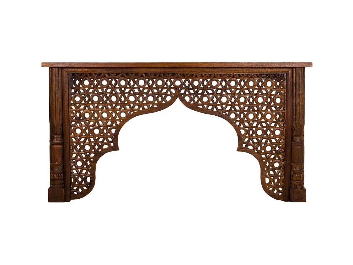 Console en bois marron 150x40x79h