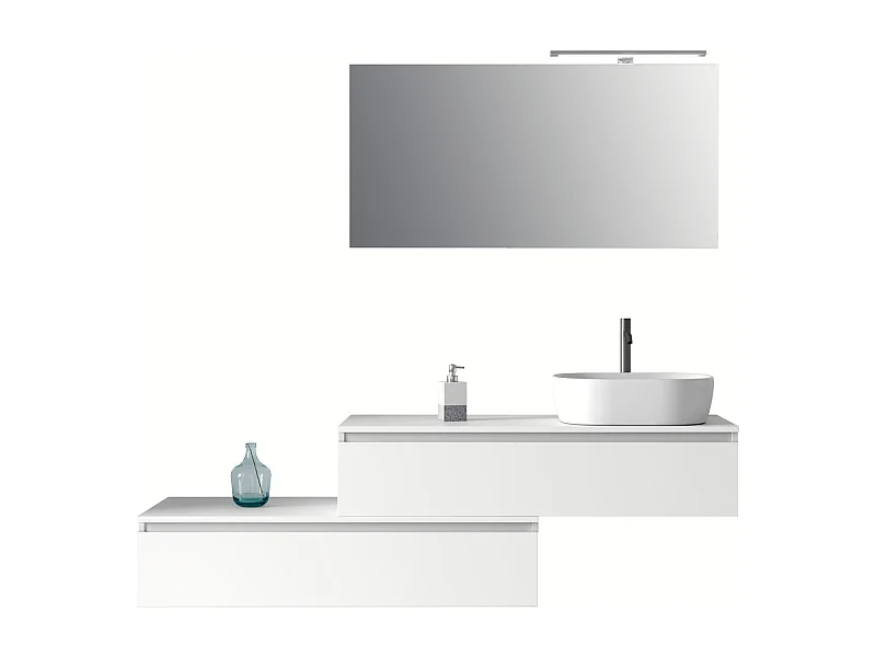 Composition 5 pièces ASTRA blanc mat