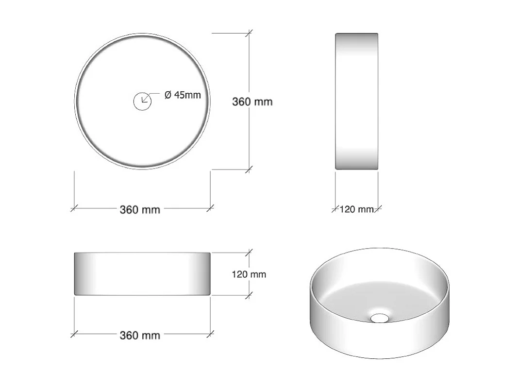 Composizione 5 pezzi VENERE rovere rio