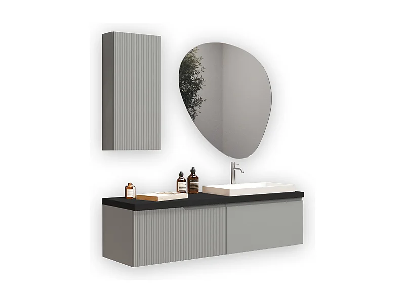 Composition 6 pieces VENERE gris mat