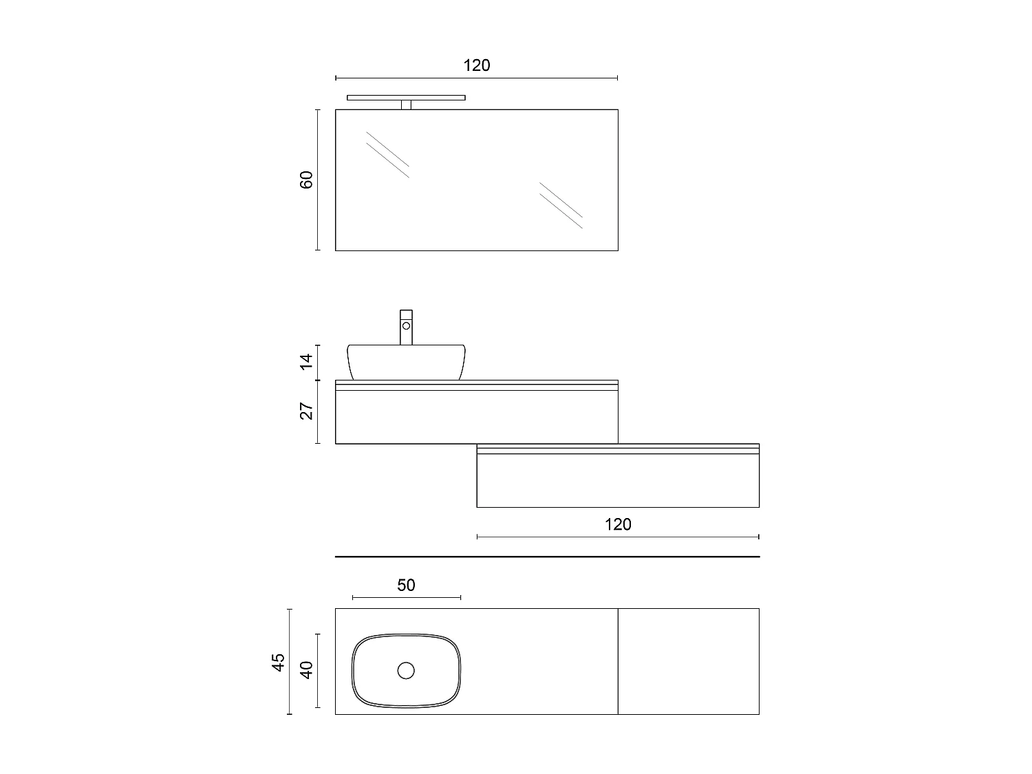 5-teiliges Set ASTRA Eiche