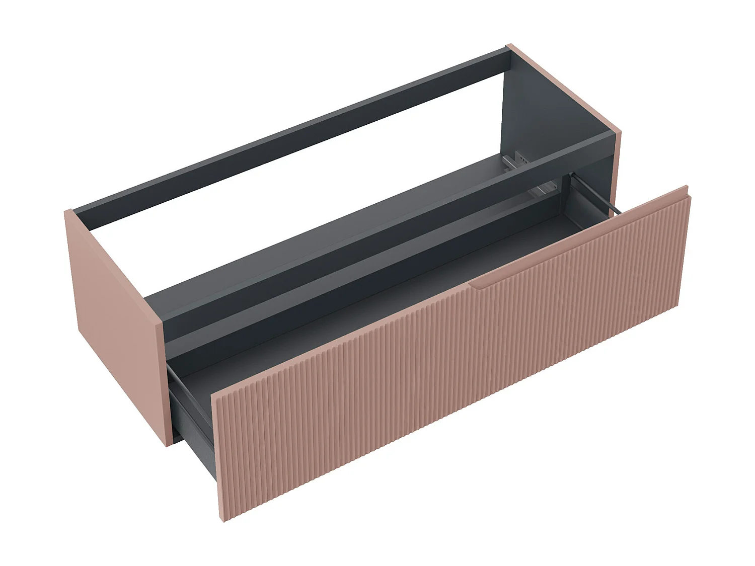 Composition vasque droite 4 pieces VENERE rose poudrè