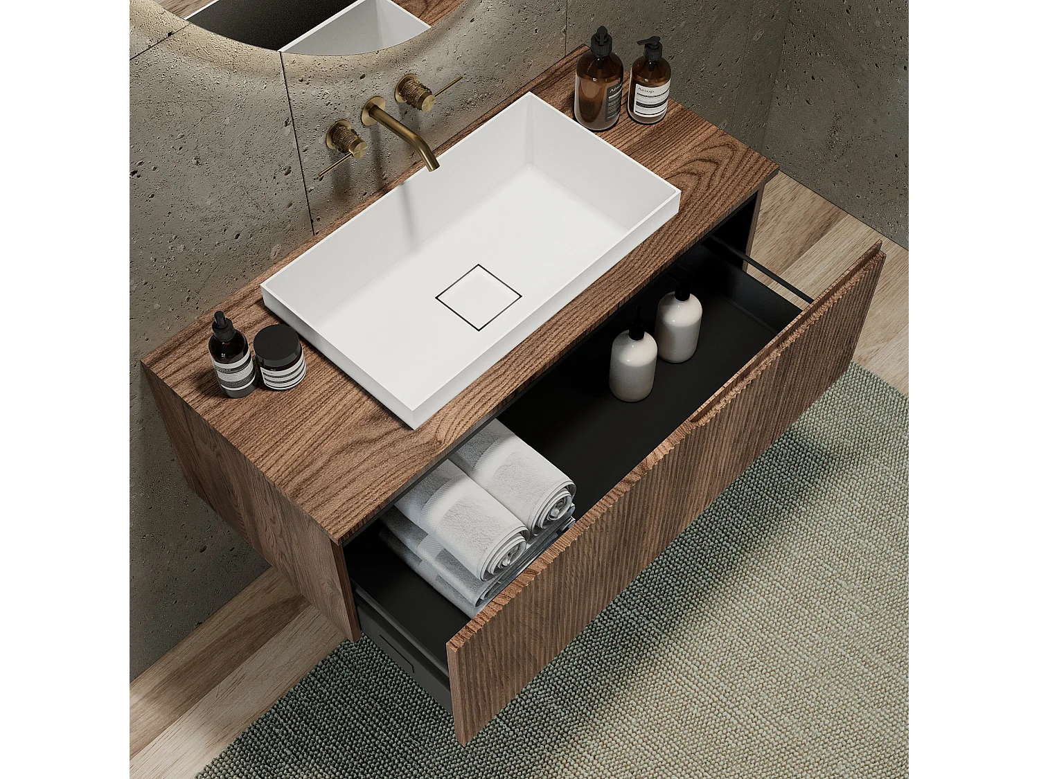 Composition 3 pieces VENERE chène rio