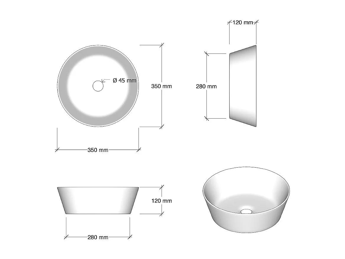 Composizione 5 pezzi VENERE antracite/rovere rio