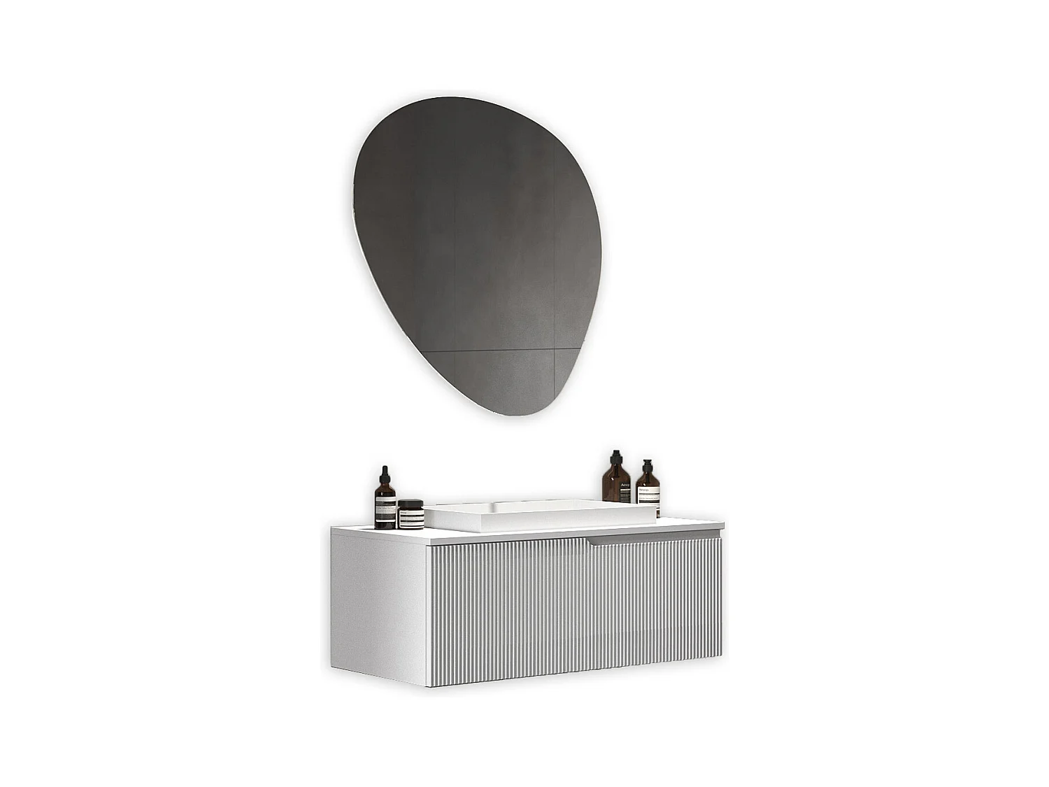 Composition 3 pieces VENERE blanc matt
