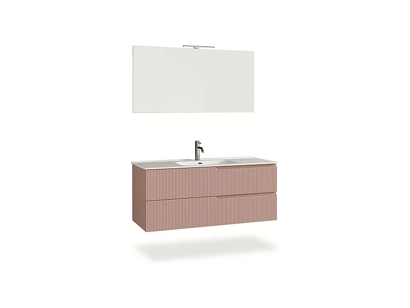 Ensemble salle de bain 4 pièces VENERE rose poudrè