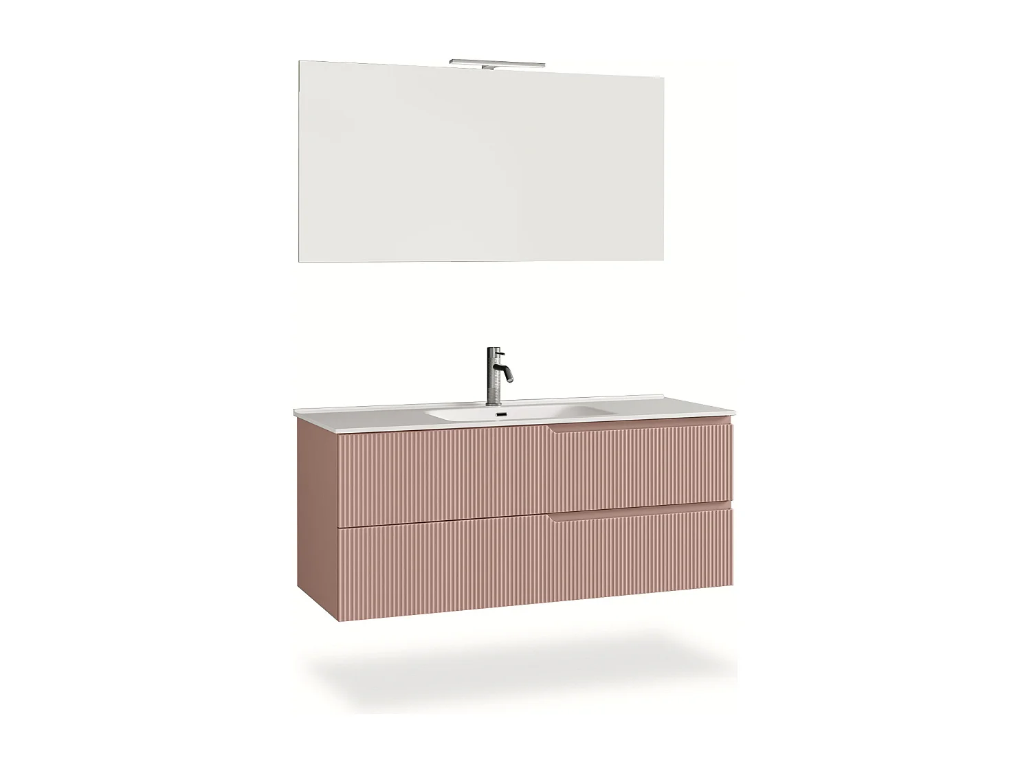 Ensemble salle de bain 4 pièces VENERE rose poudrè